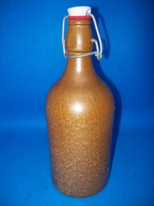 KERAMIKFLASCHE Steingut mit Bügelverschluss 22 cm hoch - Bild 1 von 2