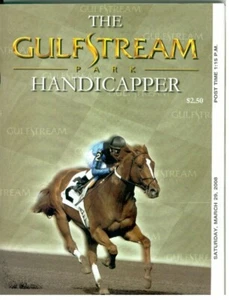 2008 Florida Derby large program Big Brown Curlin (HOF) Da Tara Dubai WC Curlin - Picture 1 of 5