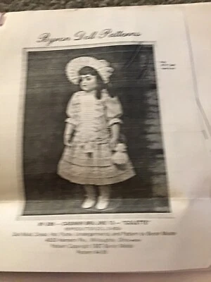 Muñeca vintage patrón costura 27,5" muñeca Foto 1 de 3