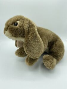 12" Animal Alley Bunny Plush Brown Weighted Bean Bag Toys R Us Lop Ears Rabbit 