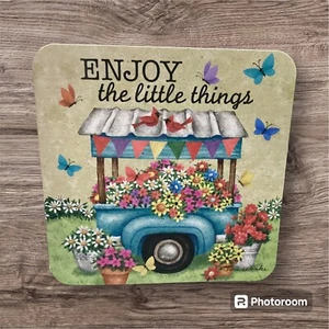 5x5 Inches Happy Birthday Greeting Card Enjoy The Little Things Butterflies - Picture 1 of 2