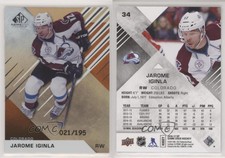 2016-17 Upper Deck SP Game Used Orange Rainbow Draft Year /195 Jarome Iginla HOF
