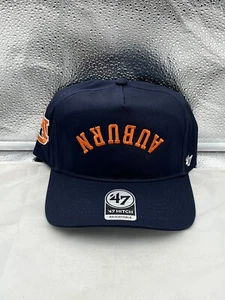 Auburn Tigers NCAA '47 Brand Navy Reversed Hitch Script Adjustable Snapback Hat - Picture 1 of 5