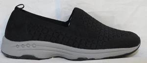 EASY SPIRIT WOMENS SNEAKERS US 6.5 W SE TECH2 TECH BLACK 001 WALK SLIP ON NIB - Picture 1 of 9