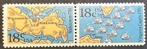 Scott #: 1937-1938 - Yorktown & Virginia Umhänge Streifen von 2 MNHOG - Bild 1 von 1