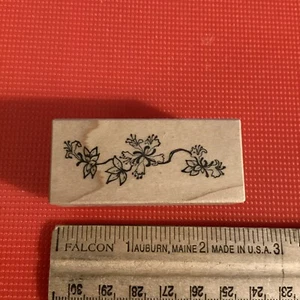 K1,  PSX Rubber Stamps, Lovely Detailed Flower Vine C-1270 - Picture 1 of 3