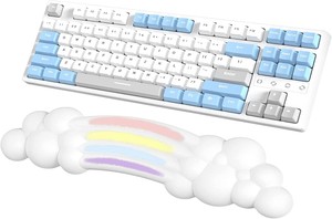 Cloud Keyboard Wrist Rest Hand Palm Support with PU Leather Soft Memory Foam NEW