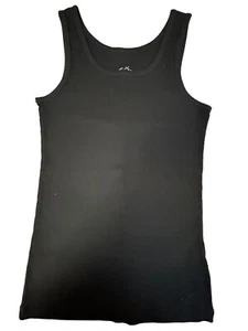 Justice  Girls Tank Top, Size 14, Black, Ribbed - Picture 1 of 4