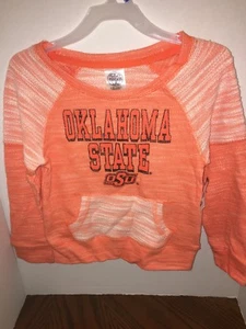 Oklahoma State Cowboys Girls Pullover Top Extra Small 4/5 Rivalry Threads New XS - Photo 1/4