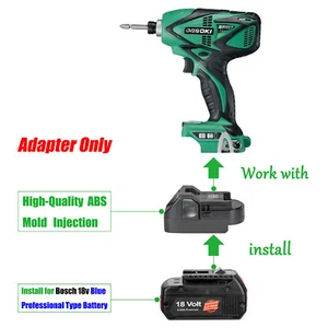 1x Adaptador para Baterías Profesionales Bosch 18v Azul Para Usar para Herramientas HiKOKI 18v - Imagen 1 de 8