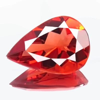 1.20ct FLAWLESS NATURAL BEST RED ANDESINE LABRADORITE REAL EARTH MINED GEMSTONE! - Image 1 of 2