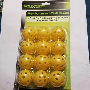 Practice Yellow Golf Balls 12, New in Package, Golf Mate - Picture 1 of 3