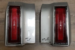 1977 Oldsmobile Cutlass LH & RH TailLights Quarter Panel Extensions GM OEM - Picture 1 of 10