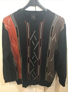 Suéter Pullover Vintage Para Hombre XLBlack Bronceado Acentos F/X Fusion 1074 - Imagen 1 de 12
