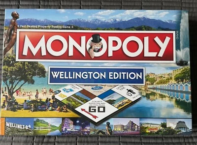 RARE 2017 MONOPOLY Board Game - WELLINGTON New Zealand **Brand New Sealed** - Image 1 of 4