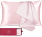 1 Pack Lacette Pink Silk Pillowcase Satin for Hair and Skin 100% Mulberry Silk