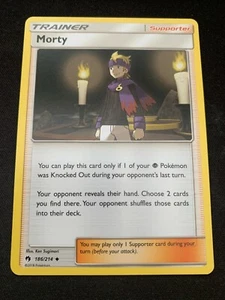 Pokemon 4x Morty 186/214 Uncommon Verlorener Donner Near Mint - Bild 1 von 1