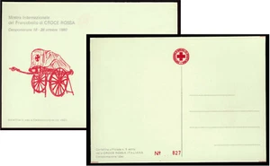 Croce Rossa Antica Barella Campomorone Genova del 1921 Cartolina Filatelica 1980 - Imagen 1 de 3
