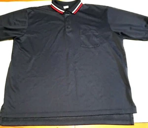 Dalco Athletic Polo Pullover Shirt Navy Blue breathable Short Sleeve Size XL - Picture 1 of 10