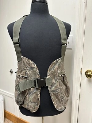VTG LARGE Mossy Oak Treestand Turkey Hunting Strap Vest Camouflage USA Made Camo - Image 1 of 4