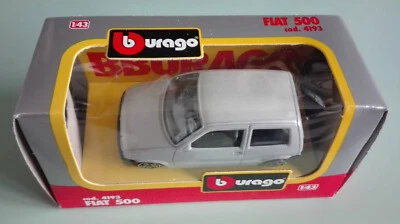 Burago 1/43 (scala reale circa 1/40) - FIAT Cinquecento (grigio metallizzato) - Immagine 1 di 2