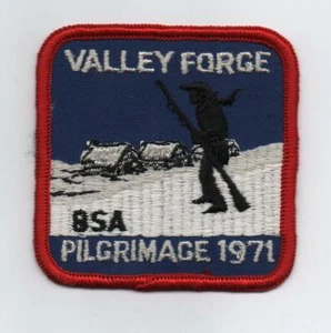1971 Valley Forge Pilgrimage Patch, Vintage Cloth Back, Mint - Picture 1 of 2