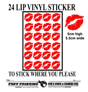Hoja de labios pegatinas de vinilo interiores/exteriores artes artesanía amor San Valentín AMOR - Imagen 1 de 3