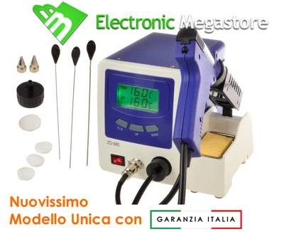 MEGATRONIC DISSALDATORE ELETTRICO ZD-915 STAGNO DISSALDANTE DESOLDERING STATION REWORK GUN