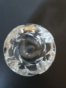 Saint Louis De France Crystal Ashtray Round Etched On Bottom  - Picture 1 of 8