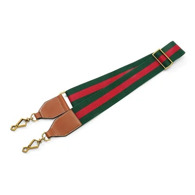 Purse Strap No Brand For Gucci 1955 GG Horsebit Red Green Replacement Strap - Image 1 of 4