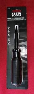 Klein Tools 11-in-1 Blackout Multi-Bit Screwdriver, Nut Driver, Ph, SI, Sq, TORX - Picture 1 of 2