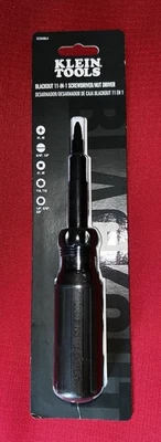 Klein Tools 11-in-1 Blackout Multi-Bit Screwdriver, Nut Driver, Ph, SI, Sq, TORX - Image 1 of 2