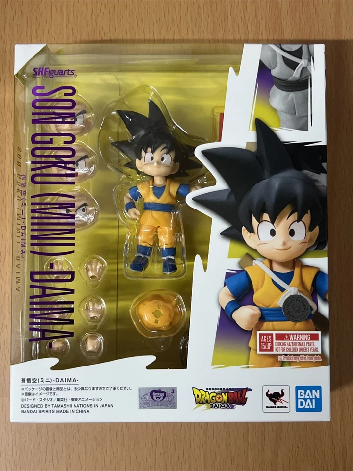 SON GOKU MINI DRAGON BALL DAIMA SH FIGUARTS BANDAI 7 CM NUOVA ORIGINALE - Immagine 1 di 4