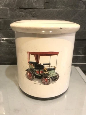 Boite en métal ancienne collection Massilly Vieille voiture Peugeot 1896 - Photo 1/4