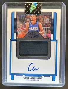 2022-23 Panini One & One Cole Anthony Blue Jersey Auto Autograph #8/49 - Picture 1 of 2