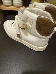 Authentic Louis Vuitton High Top Athletic Sneakers Shoes-Size 5.5 - Picture 1 of 8
