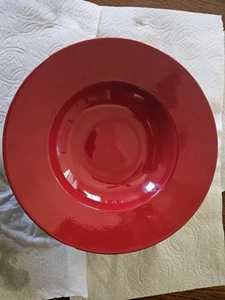 Waechtersbach Germany Large Serving Bowl Cherry Red Round Holiday Centerpiece 12 - Picture 1 of 4