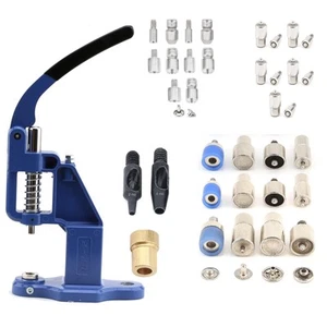 Snap Button Fastener, Rivet, Eyelet, Grommet Hand Press Machine with Setting ... - Picture 1 of 7