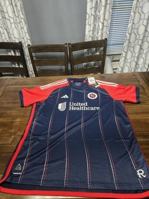 Adidas 2024 MLS New England Revolution Home Soccer Jersey Authentic Mens Sz 2XL - Image 1 of 4