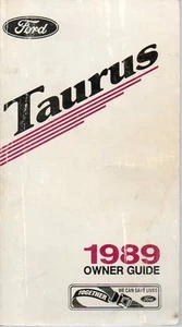 Ford Taurus Owner Guide 1989 - Picture 1 of 1