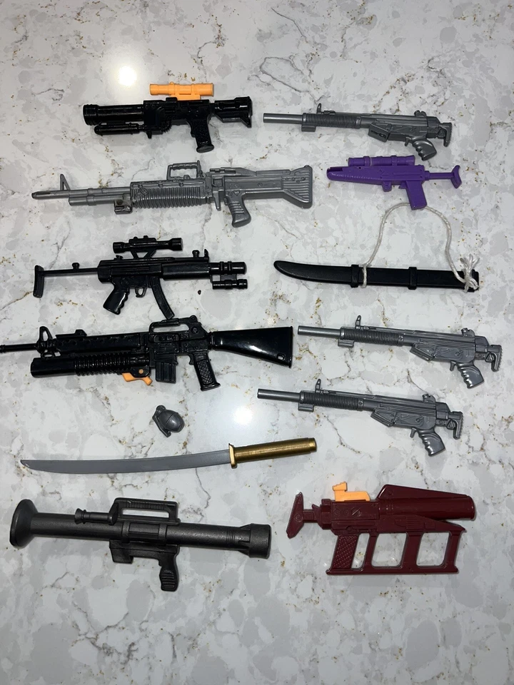 Lot 1980s 1990s Vintage Original GI Joe ARAH 3.75 Figure Accessories Weapons Set - Image 1 of 1