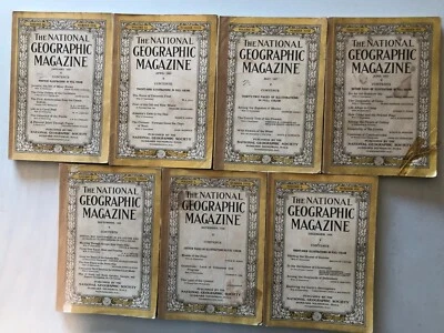 Vintage National Geographic Magazines, 1920's-1930's, assorted issues - CHOICE!! - Image 1 of 4