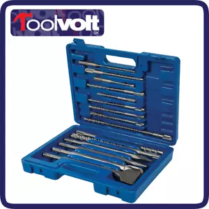 SDS Plus Steinbohrer & Stahl-Set 15-teilig im Transportkoffer. - 196570 - Bild 1 von 4