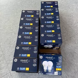 12x Boxes GE REVEAL A19 100W LED Light Bulb 24 Ct HD 1140 Lumens Medium LOT - Picture 1 of 6