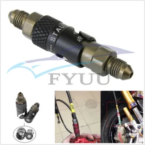 3AN CNC Black Aluminum Quick Release Dry Brake Line Coupling Fitting Universal - Afbeelding 1 van 10