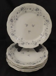 Johann Haviland Blue Garland Set 5 Dinner Plates Bavaria Vintage - Picture 1 of 7
