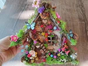 OOAK FAIRY COTTAGE, Fairy house, Fairy Garden cottage, Fairy garden house - Picture 1 of 7