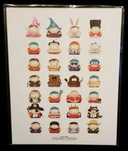 Caja de botín South Park 20 aniversario caja 8X10 muchas caras de Cartman estampado artístico - Imagen 1 de 1