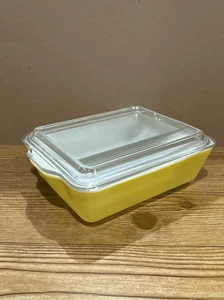 Pyrex Primär Gelb 404 Rührschüssel-Vintage 4 Quart-guter Zustand - Bild 1 von 9