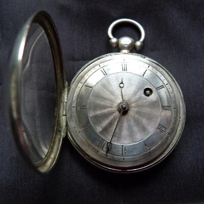 MONTRE A COQ EN ARGENT AVEC CLE ET CHAINE - Photo 1/4